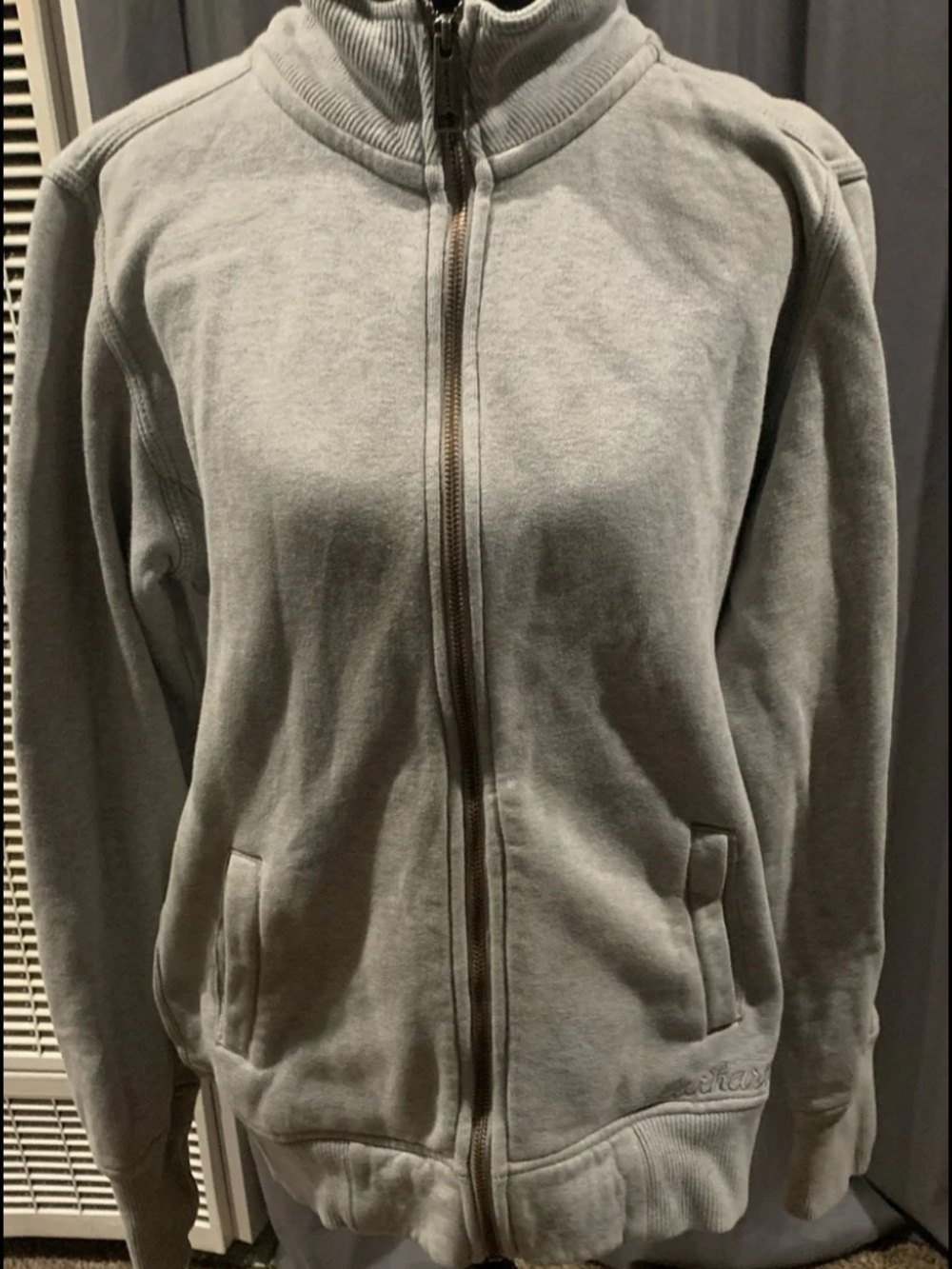 Carhartt Light Gray Full-Zip jacket women